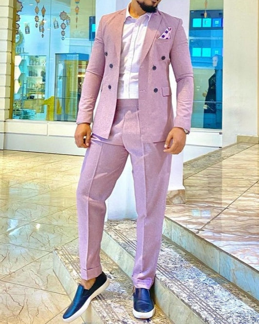 Kim Lilac Peaked Lapel Prom Men Suits